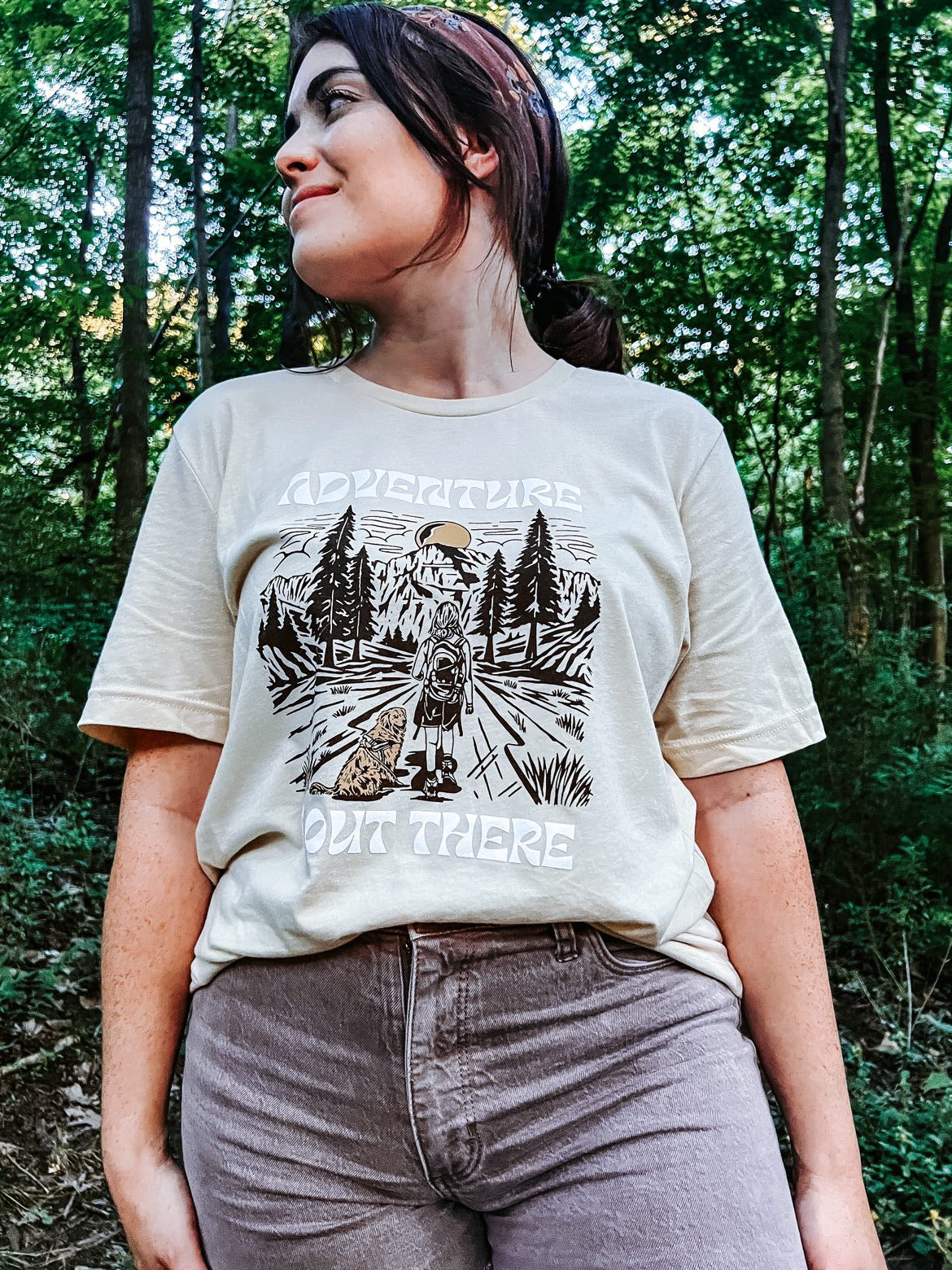 adventure is out there graphic tee